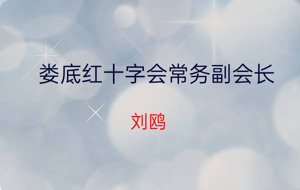 娄底红十字会常务副会长（刘鸥 湖南省娄底市红十字会秘书长）